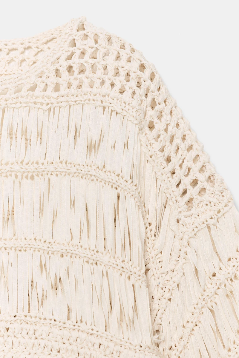 COMBINATION TAPE KNIT TOP