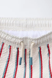SHORT DE BAIN TEXTURÉ À RAYURES (2-6 ANS)