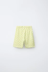 CHECKERBOARD T-SHIRT AND BERMUDA SET