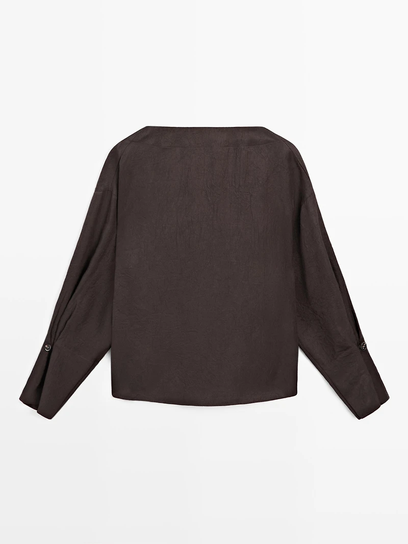 Blouse fluide avec boutons