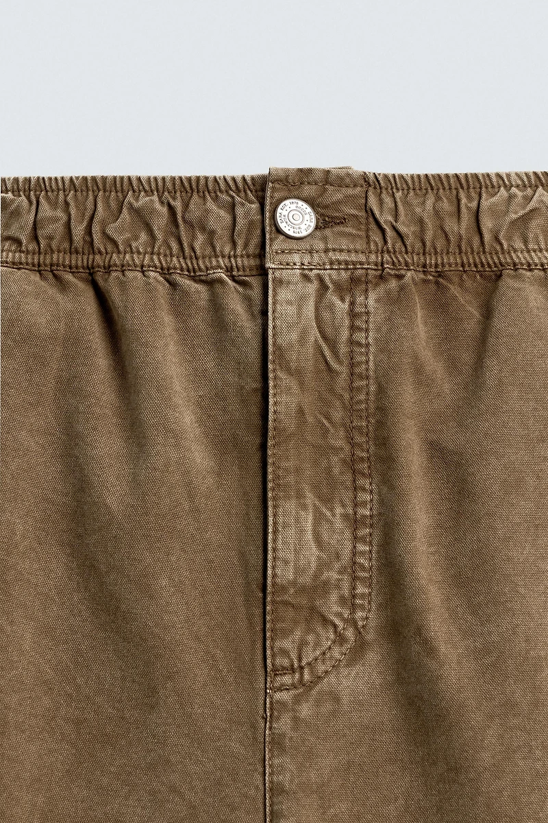 WASHED TEXTURED PANTS
