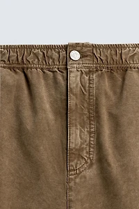 WASHED TEXTURED PANTS