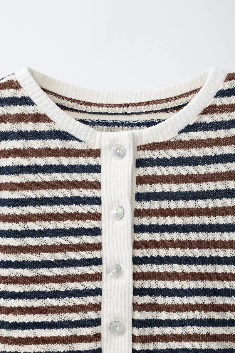 STRIPED CARDIGAN