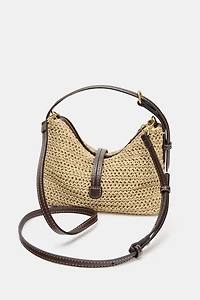 WOVEN MINI BUCKET BAG