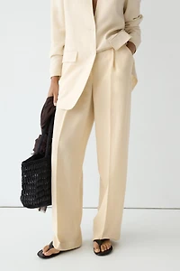 Pantalon fluide pliss