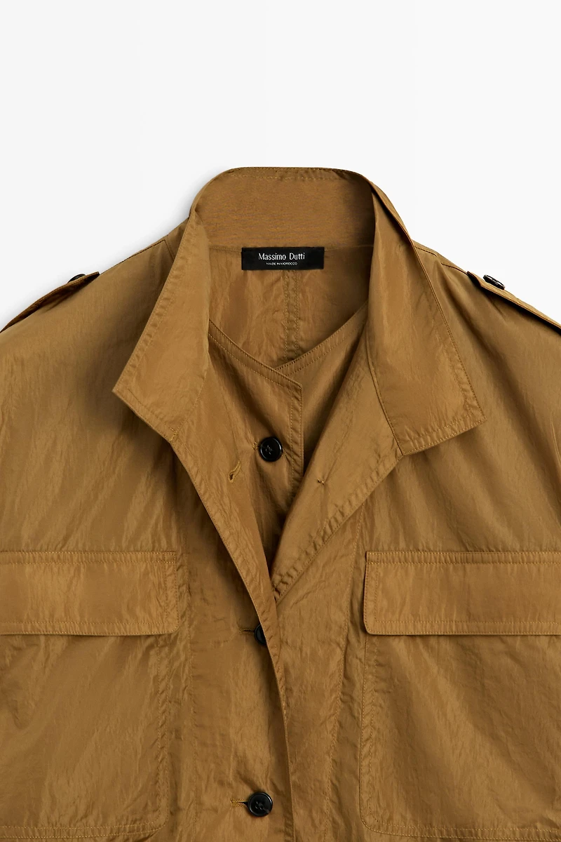 Technical overshirt with pocket details
