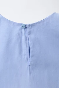 FLORAL PLEATED BLOUSE