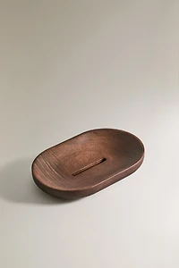 WOODEN BATHROOM SOAP DISH