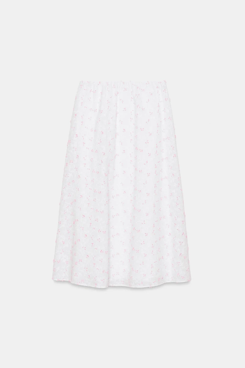 STRUCTURED LAYERED MIDI SKIRT