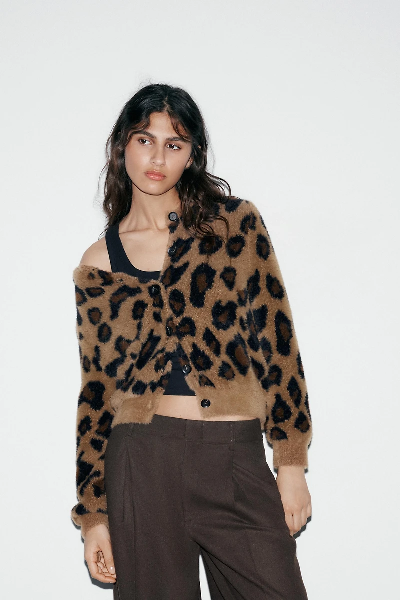 GILET EN MAILLE JACQUARD ANIMAL