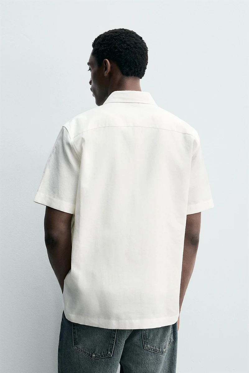 CHEMISE REGULAR FIT LIN - COTON