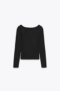 LONG SLEEVE RIB T-SHIRT