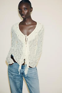 TOP DENTELLE CLOUS