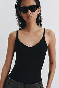 RIBBED TANK TOP