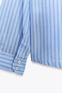 STRIPED POPLIN SHIRT