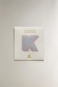 LEATHER LETTER K PATCH