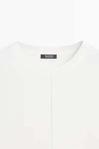 100% cotton short sleeve seamed T-shirt