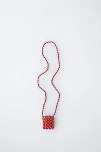 LONG BEADED NECKLACE