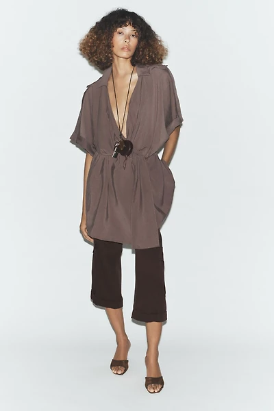 SHORT WRAP DRESS