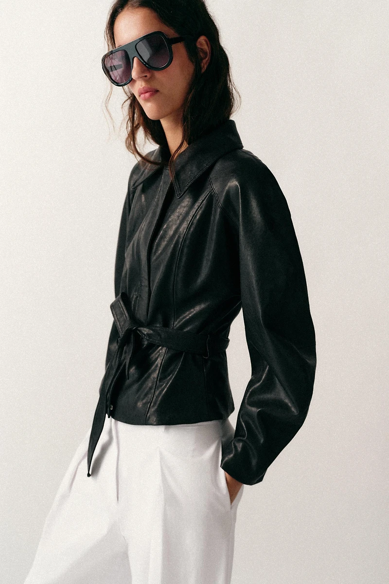 VESTE CEINTURÉE