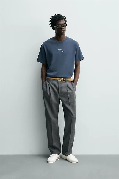 NAUTICAL EMBROIDERED POCKET T-SHIRT