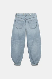 TRF MID-RISE BALLOON JEANS