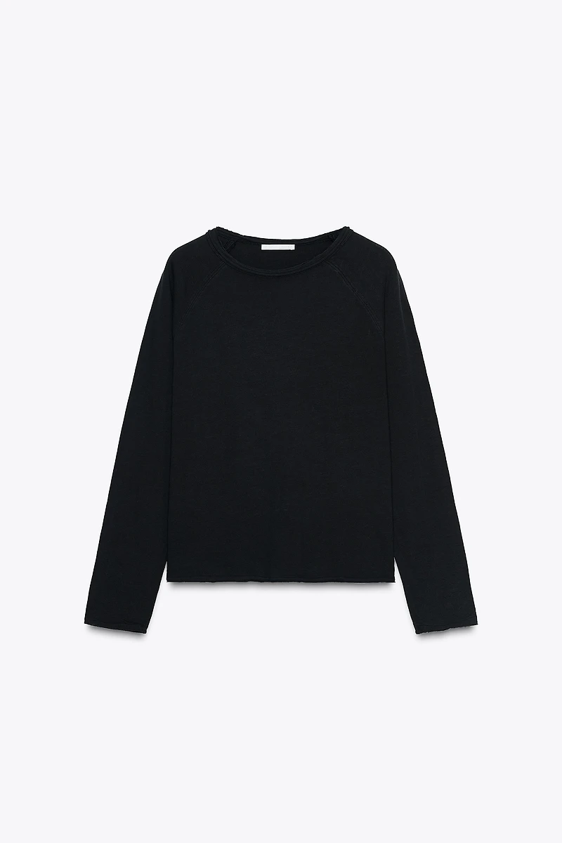WASHED LONG SLEEVE T-SHIRT
