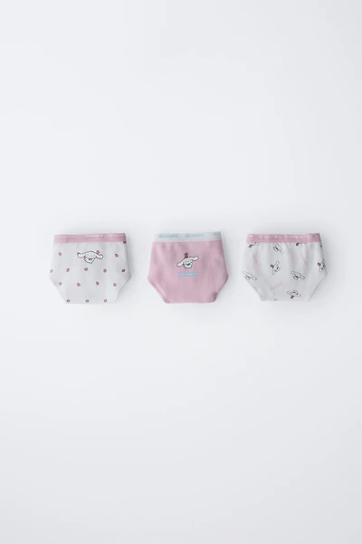 AGES 6-14 / THREE-PACK OF CINNAMOROLL © SANRIO UNDERWEAR