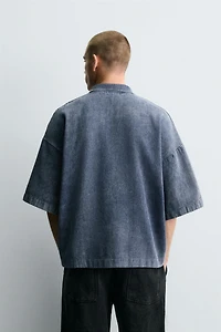 WASHED TEXTURED POLO