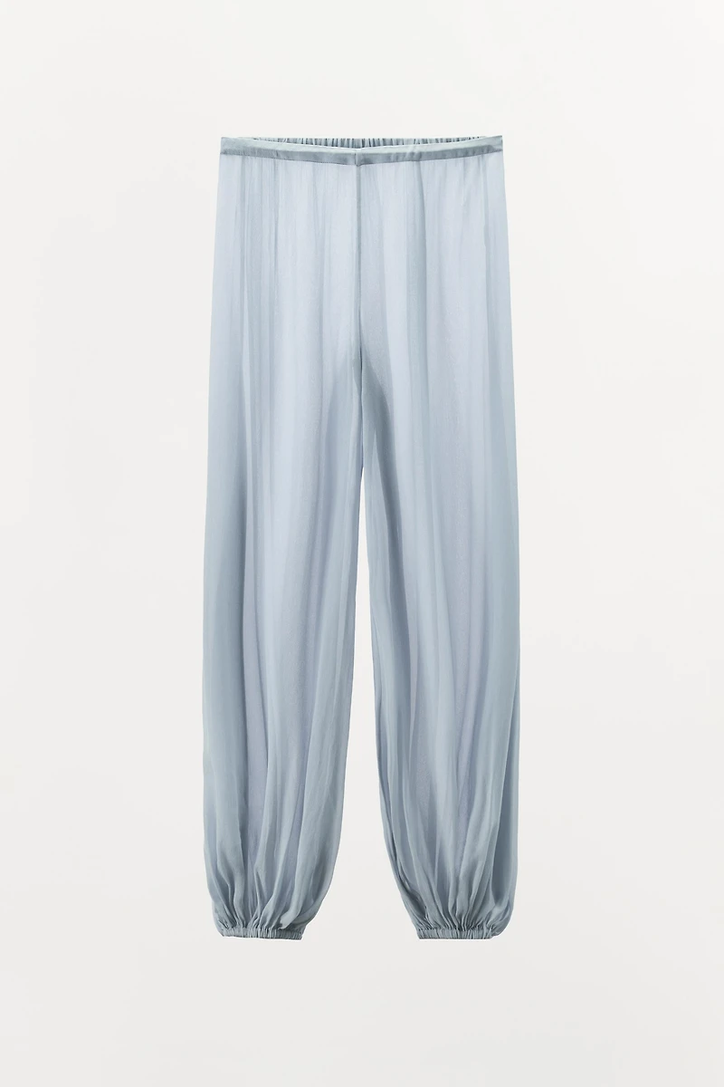 SEMI-SHEER BUBBLE PANTS