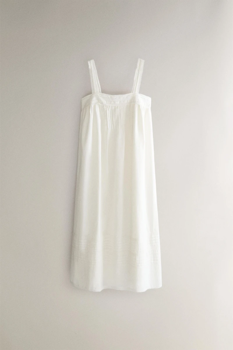 LACE AND PINTUCK NIGHTGOWN