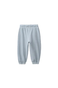 GARMENT DYE JOGGER PANTS WITH LABEL