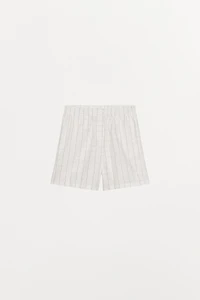 CHECKED COTTON SHORTS