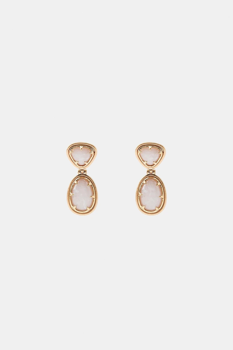 BOUCLES D'OREILLES PIERRES BRILLANTES