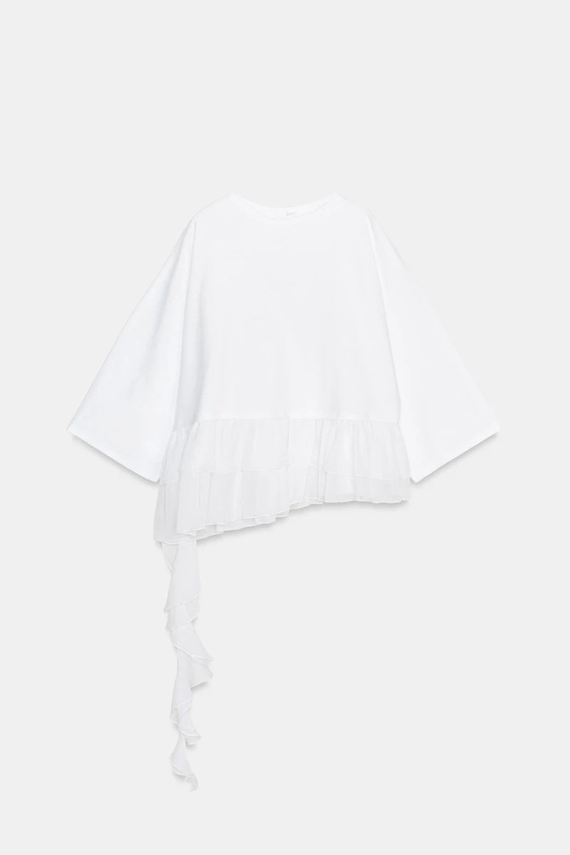 COMBINATION RUFFLE TOP