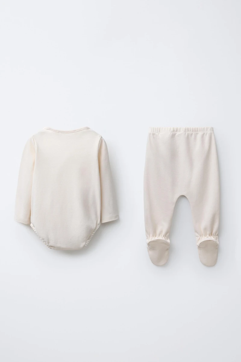 PLAIN BODYSUIT AND LEGGINGS PACK