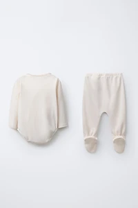 PLAIN BODYSUIT AND LEGGINGS PACK