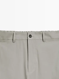 Cotton blend semi joggers