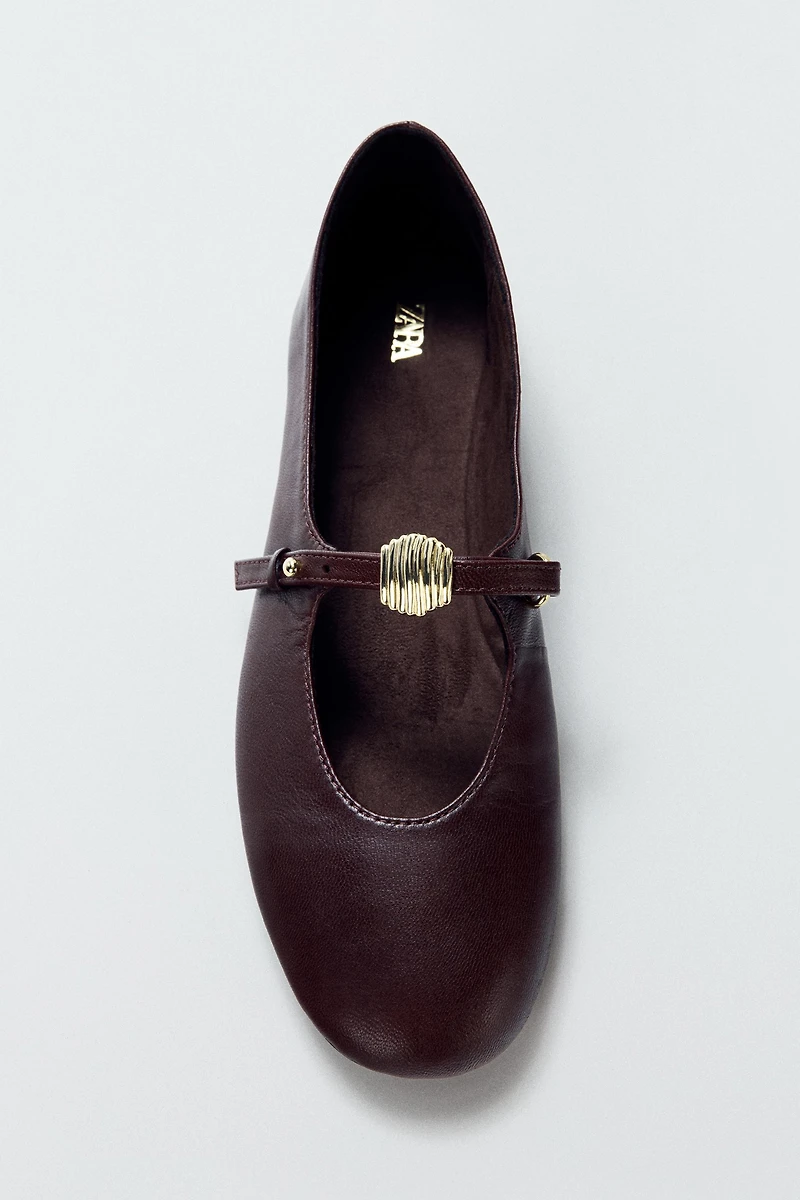 SOFT LEATHER BALLET FLATS