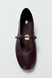 SOFT LEATHER BALLET FLATS