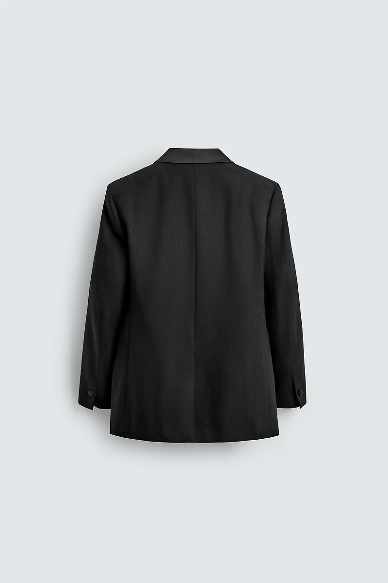 BLAZER DE COSTUME SMOKING EN LAINE