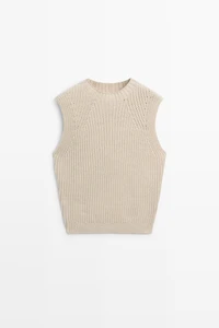 Chunky knit cotton top - STUDIO