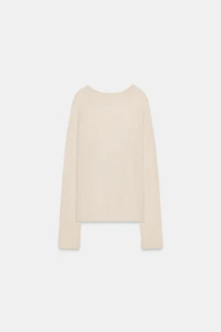 T-SHIRT À MANCHES LONGUES AVEC LAINE