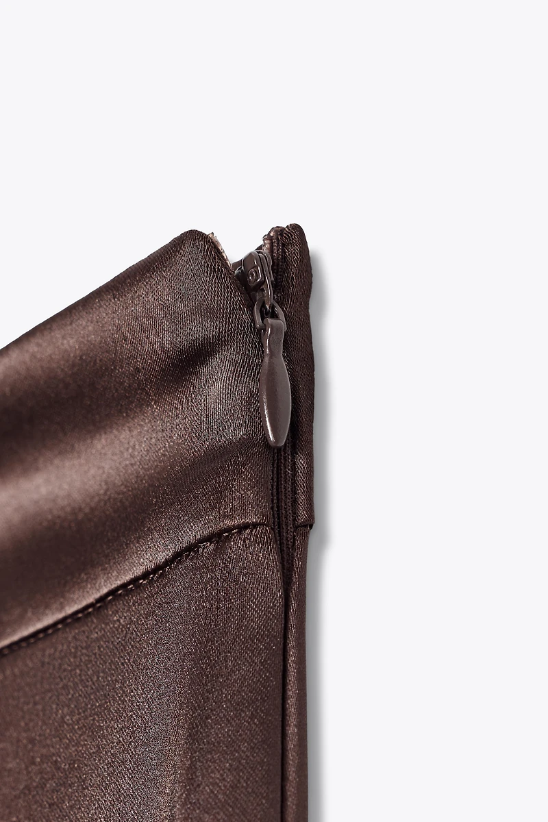 SATIN STRAIGHT LEG PANTS