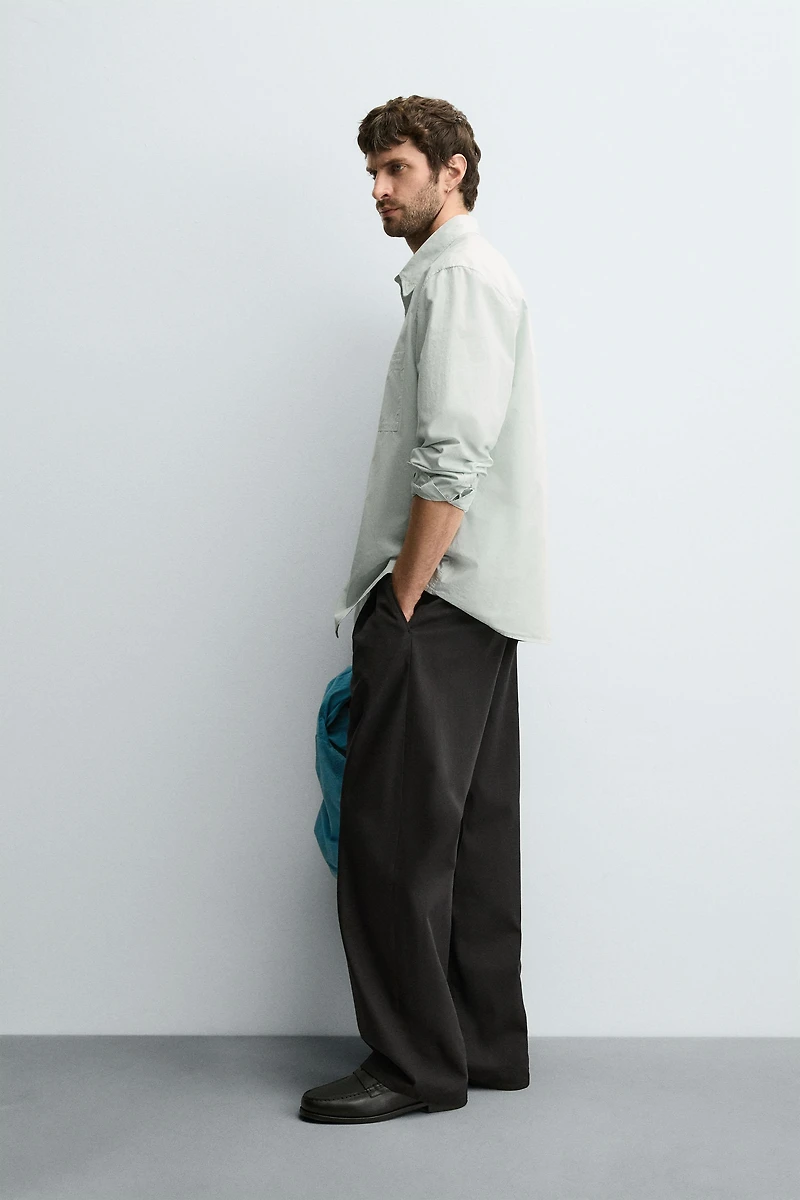 RELAXED FIT POPLIN SHIRT