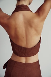 HALTER CROP TOP