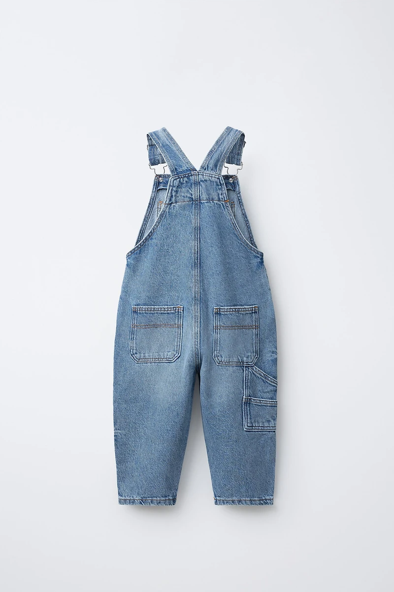 SALOPETTE EN DENIM LONGUE