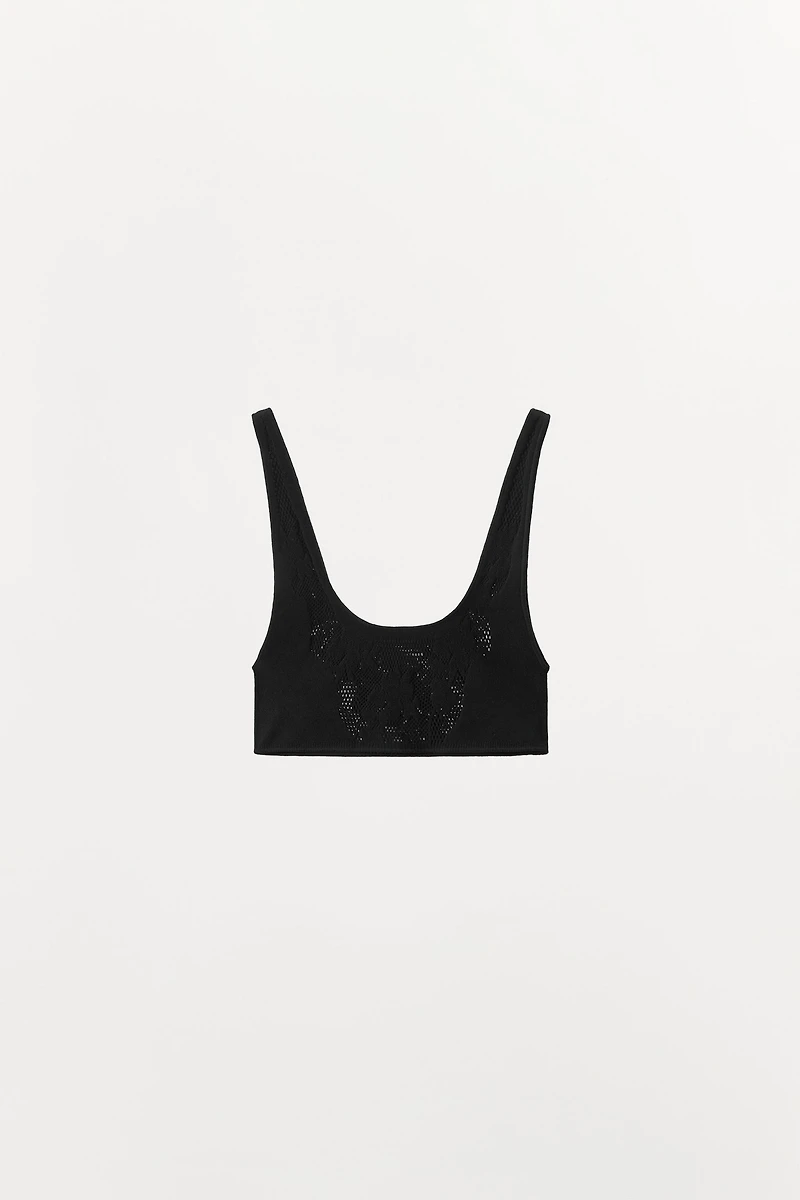 SEAMLESS LACE BRALETTE