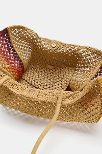 COMBINED WOVEN EFFECT SHOPPER