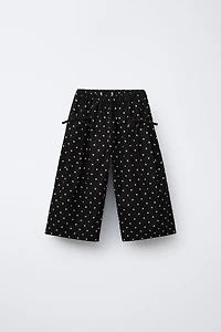 PANTALON JUPE-CULOTTE À POIS